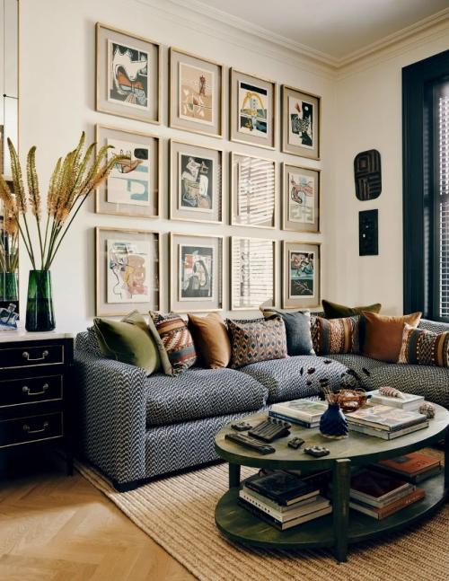 Мезонет в кенсингтоне: смелый микс цвета, узора и искусства. 06