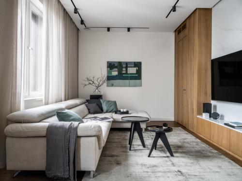 Реализованный интерьер квартиры для семьи с двумя детьми. 02