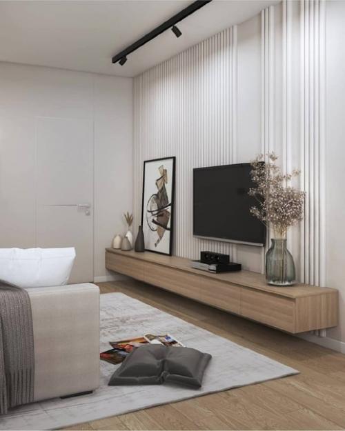 Проект 2 х - комнатной квартиры с объединёными кухней и гостиной. 06