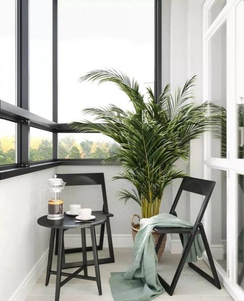 Стильный дизайн кухни - гостиной и лоджии. 03