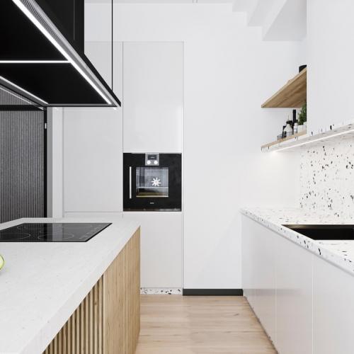 Небольшая кухня - гостиная. 06