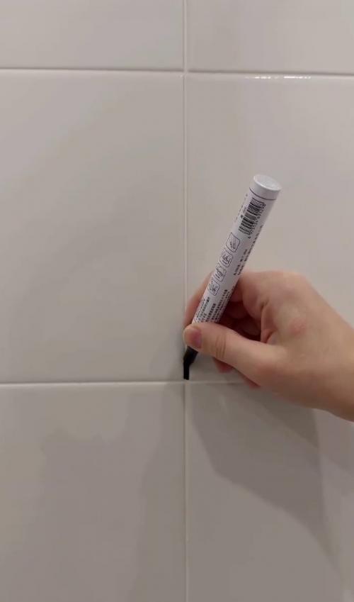 Когда пожалели денег на цветную затирку и решили поэксперементировать с нестирающимся маркером. 01