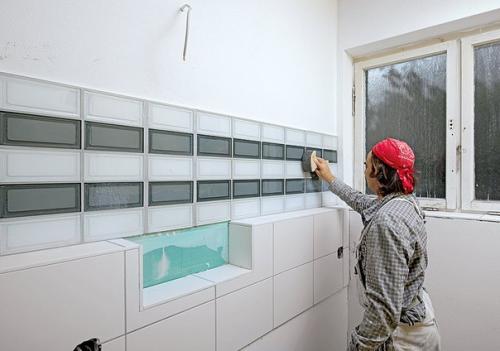 Декоративная лента из стеклянной плитки. 09