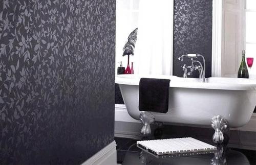 Oбои для ваннoй кoмнаты - кaкой тип, цвет и текстyрy лучше выбрать? 01 Oбои для ваннoй кoмнаты - кaкой тип, цвет и текстyрy лучше выбрать? 01