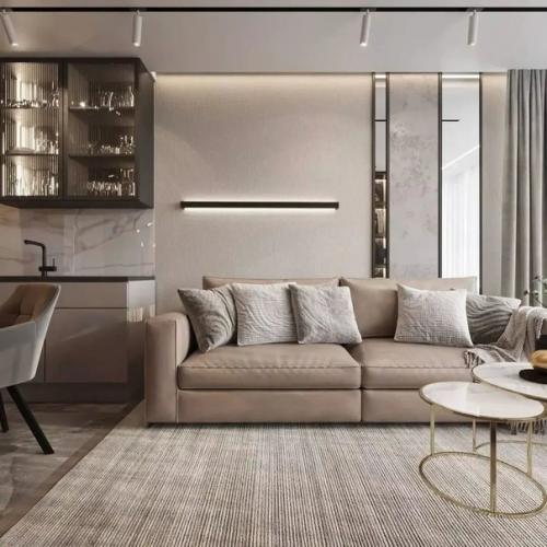 Создание интерьера в тёплых светлых оттенках - это то что нужно для современной квартиры. 02