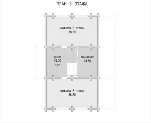Солидный бревенчатый дом. 05