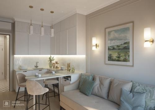 Проект 1-комнатной квартиры 35 кв. 01