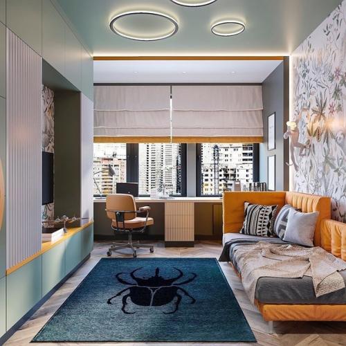 Мы проводим четверг ярко, прошу любить и жаловать дизайн - проектом детской комнаты. 01