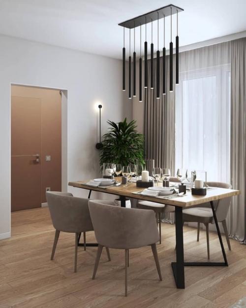 Проект 2 х - комнатной квартиры с объединёными кухней и гостиной. 03