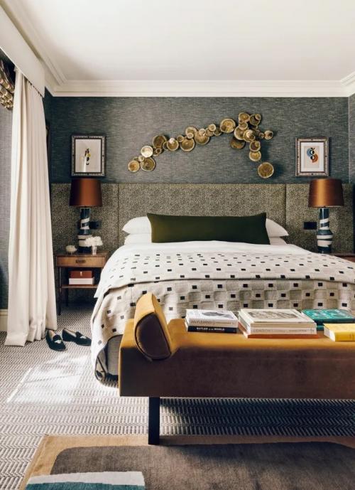 Мезонет в кенсингтоне: смелый микс цвета, узора и искусства. 07