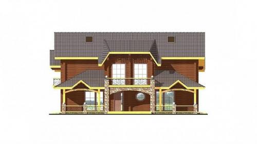 Солидный бревенчатый дом. 06