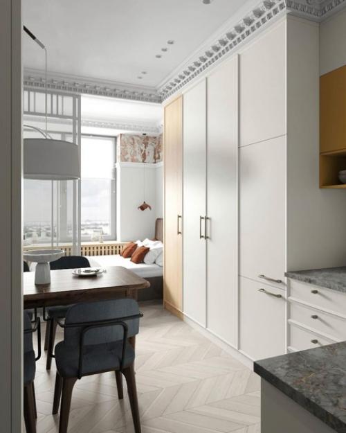 Интерьер квартиры площадью 25 кв. 01