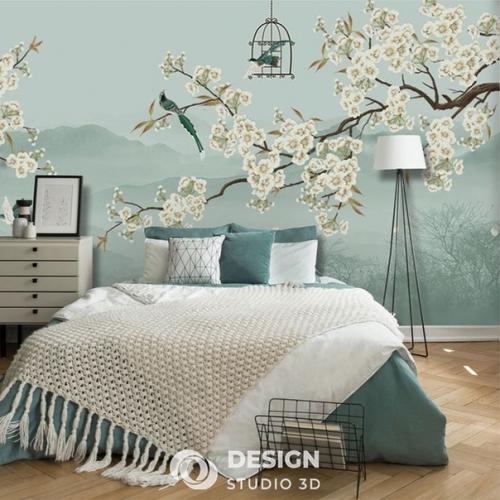 Пернатый декор стен. 03