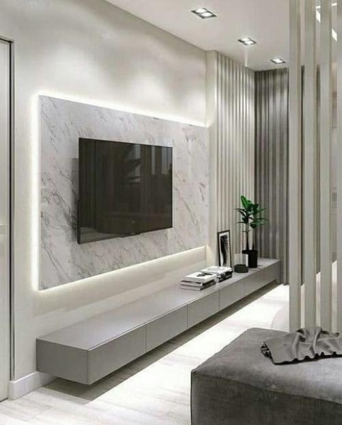 Варианты оформления гостиной. 06