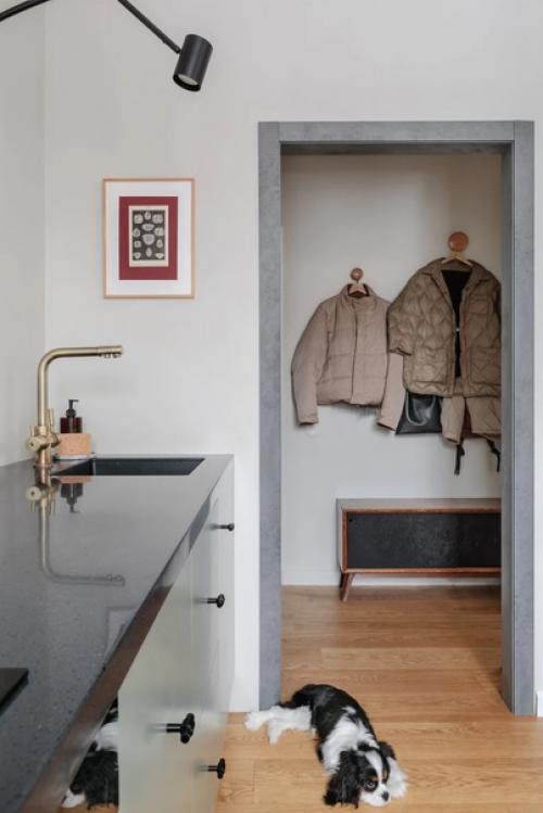 Лаконичный дизайн московской хрущевки 29 м 2 в стиле японского минимализма и с элементами ваби - саби. 07