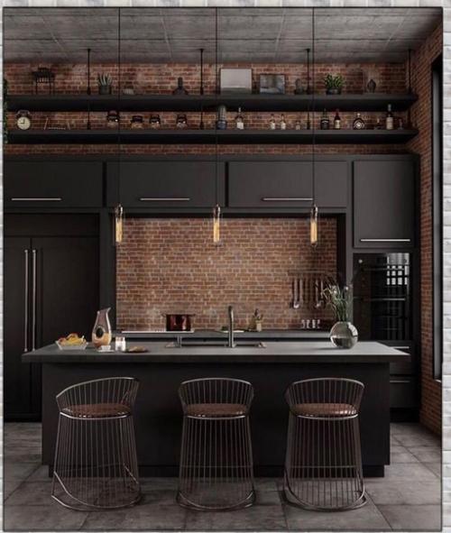 Интерьер шикарной кухни. 02