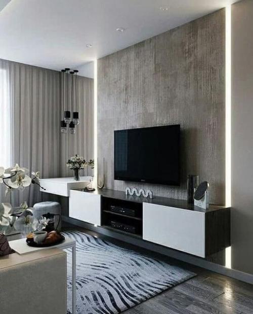 Варианты оформления гостиной. 09