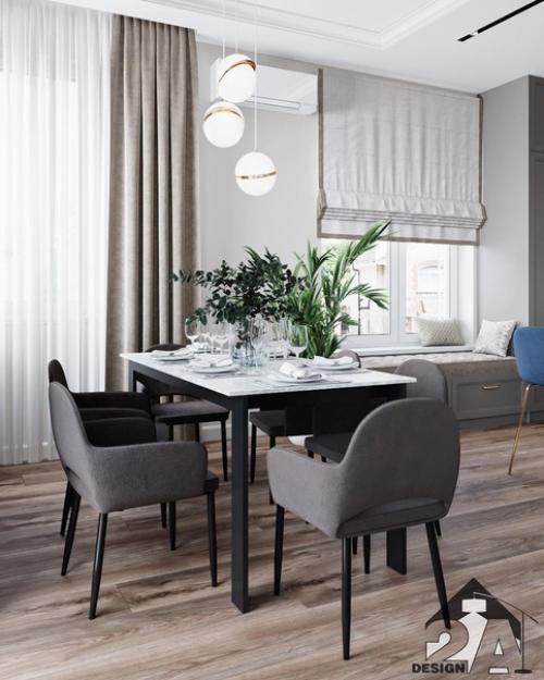 Кухня - гостиная. Площадь комнаты: 41, 9 кв. 04