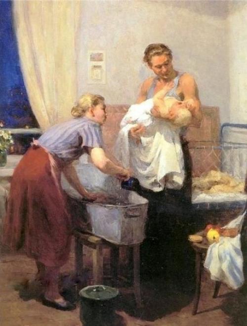 Интерьер нашего детства в работах художников. 01