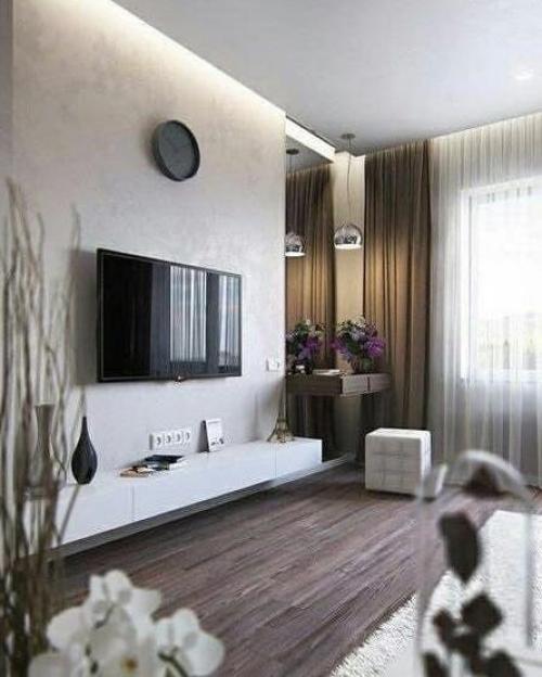 Варианты оформления гостиной. 01