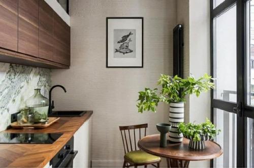 Двухуровневая квартира.  Маленькая квартира, но стильная. 03