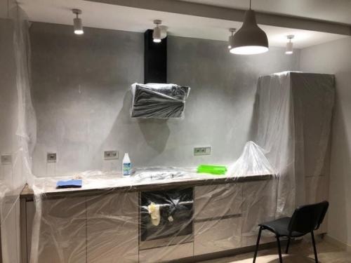 Укладка фартука на готовую кухню. 01