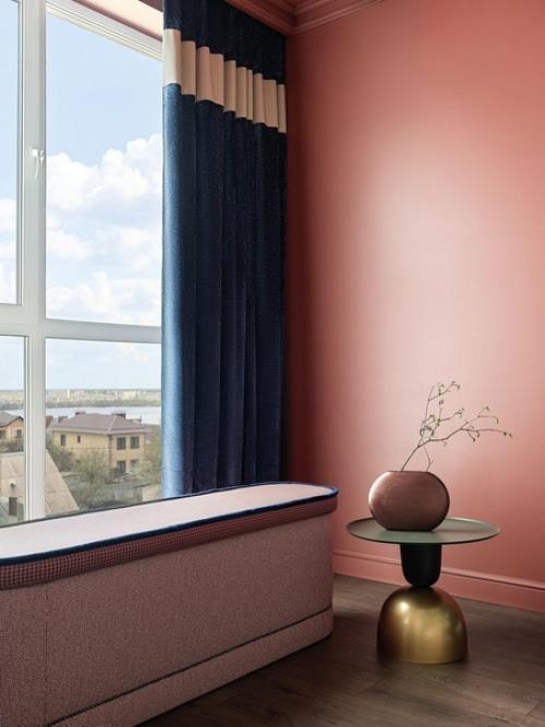 Реализованный интерьер яркой квартиры, площадью 104 кв. 04