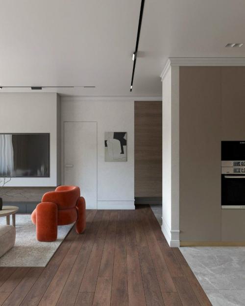 Зеркальное золото и мягкий минимализм. 05