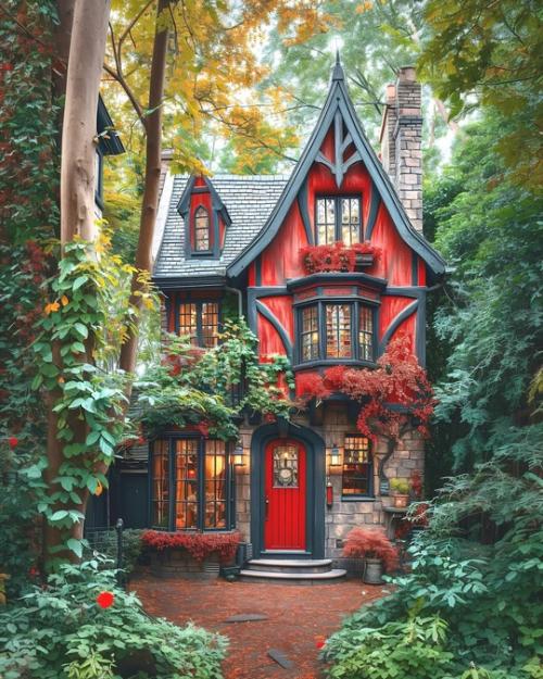 Где-то в глубине старого леса, скрытого от посторонних глаз, стоял дом, который, казалось, был вырван из другой реальности. 05