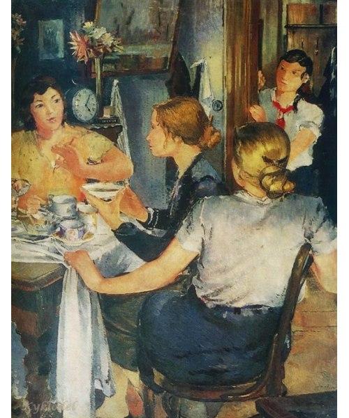 Интерьер нашего детства в работах художников. 06