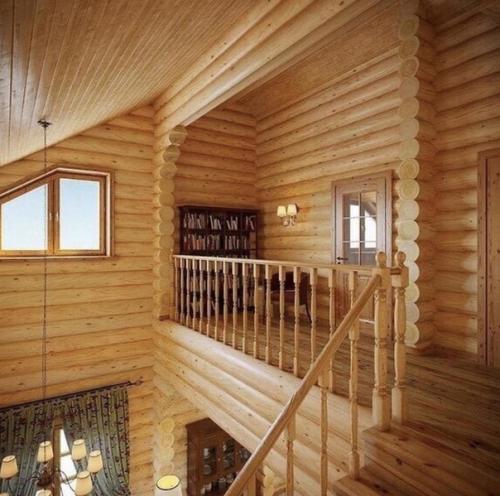 Интерьер дома. Сделанного из дерева. 07