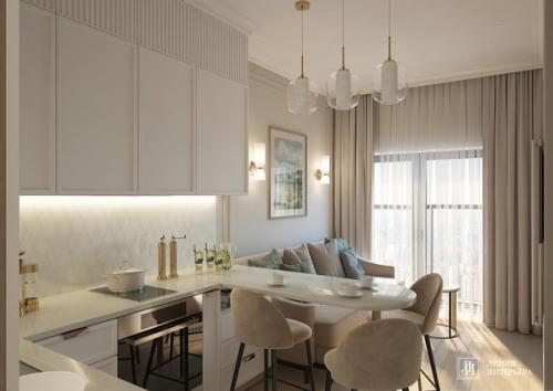 Проект 1-комнатной квартиры 35 кв. 02