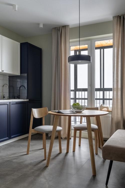 Интерьер 1-комнатной квартиры 30, 4 м 2 (+ балкон) в ЖК цветочные поляны в новой Москве. 05