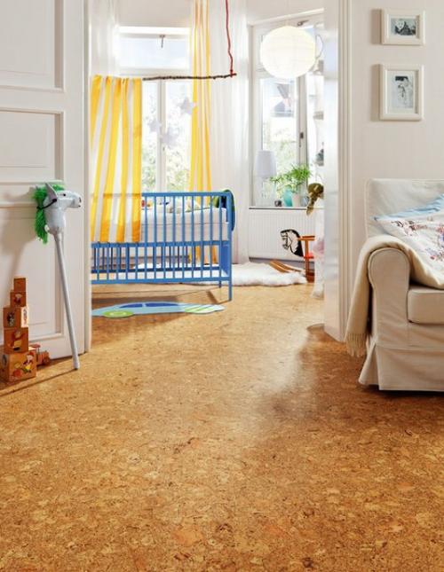 Пробковое покрытие в интерьере. 09