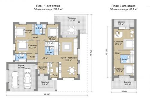Проект мансардного одноэтажного дома. 02