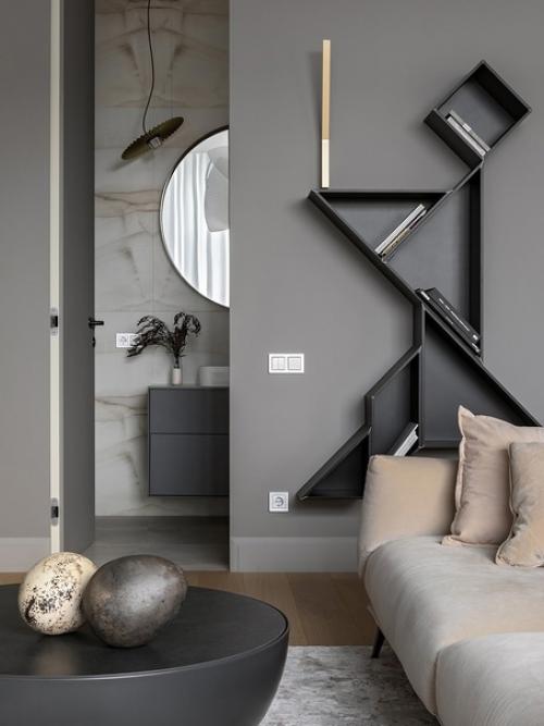 При оформлении этого интерьера дизайнер Гражина новицка вдохновилась видом из окна - объемными кронами деревьев, уходящими вдаль. 01