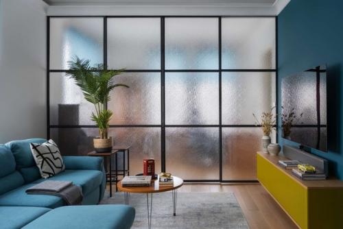 Современная классика, лофт и винтаж: эффектный интерьер трешки 74 м. 03