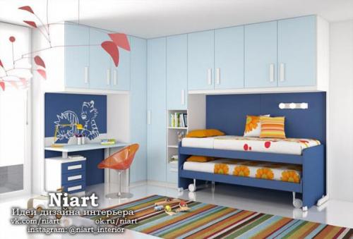 Современные детские комнаты для двоих мальчиков. 04