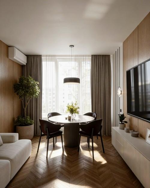 Тёплый, спокойный интерьер вообще не напрягает, нет ощущения вылизанного шоурума! 01