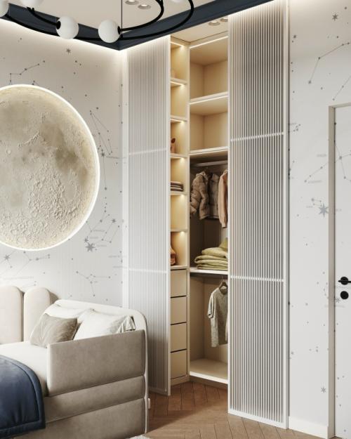 Детская спальня для маленького космонавта. 08