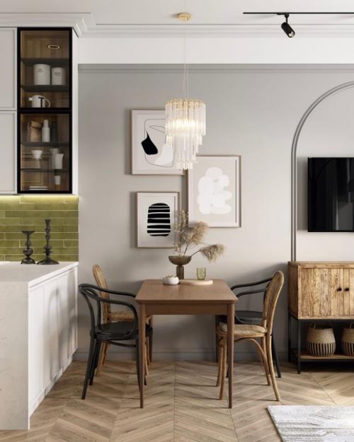 Парижская атмосфера в московской однокомнатной квартире. 03