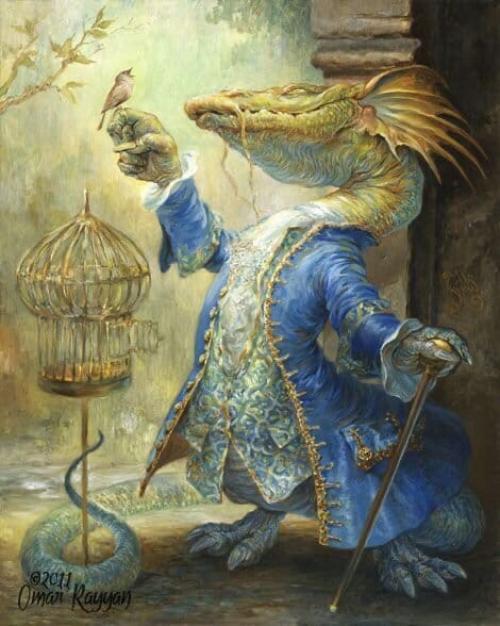 Omar Rayyan/Омар Райан - удивительный художник, создавший в своих работах свой оригинальный мир, наполненный удивительными существами. 09