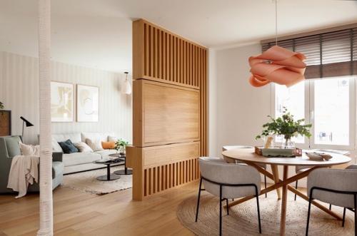 Уютный дизайн интерьера просторной кухни - гостиной в целом конечно ничего сверхъестественного и необычного, не прям вау и не удивляет но! 06