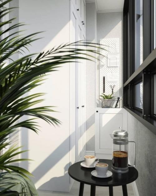 Отличное решение по дизайну в кухне - гостиной. 04