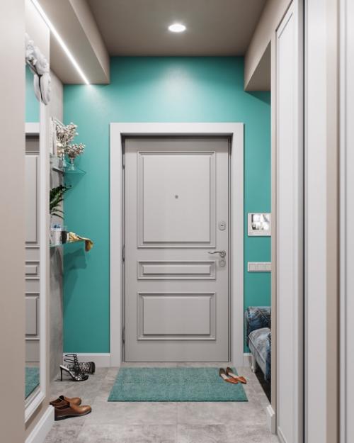 Гостиная и прихожая в проекте ботаника. 05