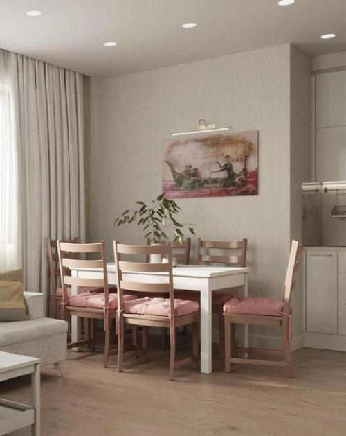 Просторная кухня - гостиная. 01