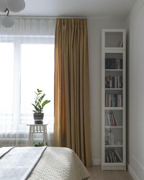 Владелица однокомнатной квартиры в ЖК Гринада в Москве хотела оформить интерьер с использованием ярких цветов, но при этом не перегрузить его. 06