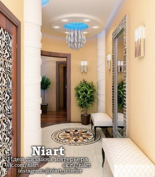 Светлые контрасты.  Интерьер квартиры 102 кв. 02