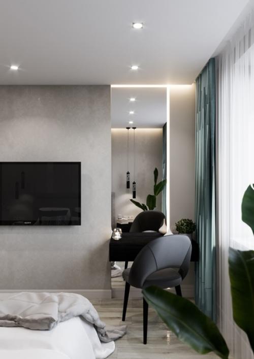 Проект Весенний.  Когда нашим заказчикам хочется ярких и контрастных деталей в интерьере мы этому рады. 02