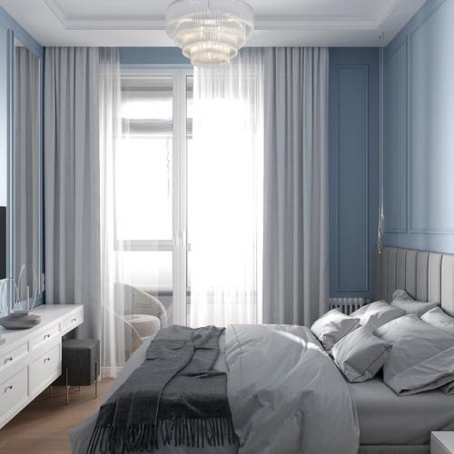 Чудесная легкая неоклассика в интерьере однушки площадью 48 кв. 03